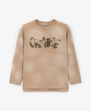 Gulliver Long sleeve t-shirt Beige for Boys Mini - Layout