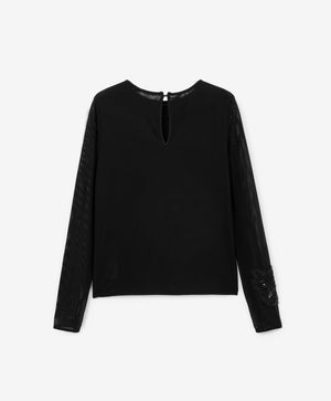 Gulliver Blouse long sleeve Black for Girls Junior - Rose Quartz