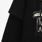 Gulliver Black Sweatshirt with Faux Layering Effect for Boys