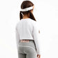 Gulliver Cropped Long-Sleeve White Top for Girl Mini-Court