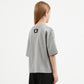 Gulliver Gray Oversized Mercerized Interlock T-Shirt Girl Junior-Arboretum