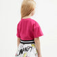 Gulliver Cropped Short-Sleeve T-Shirt with Front Knot for Girl Mini-Smoothie