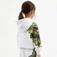 Gulliver White Zip up Hoodies for Girl Mini-Ecuador