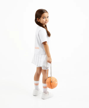 Gulliver Oversized T-Shirt with Embossed Decor for Girl Mini-Court