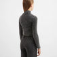 Gulliver Grey Fitted Turtleneck with Washed Effect for Girls