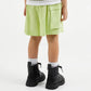 Gulliver Light Green Linen Cargo Shorts for Girl Mini-Ecuador