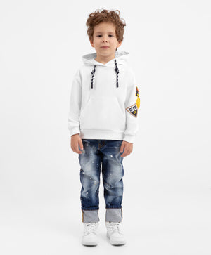 Gulliver Cuffed Distressed Blue Jeans for Boys