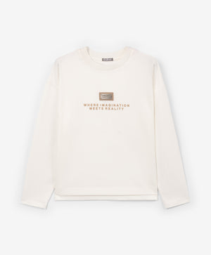 Gulliver Long sleeve t-shirt Milky color for Girls Junior - Show Jumping