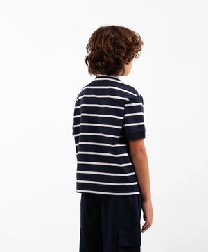 Gulliver Multicolor Striped Short Sleeve Polo Shirt for Boy Junior-Transit
