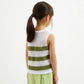 Gulliver Green Striped Knitted Top for Girl Mini-Ecuador