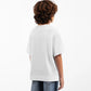 Gulliver White Short Sleeve T Shirt with Original Print for Boy Junior-Transit