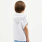Gulliver White Knit Hooded Vest for Boy Mini-Pixels