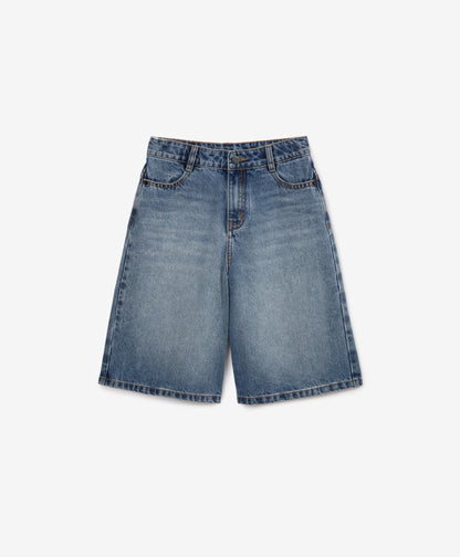 Gulliver Light Blue Denim Shorts fro Girl Junior-Hot Heart