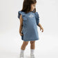 Gulliver Light Blue Short Sleeve Dress for Girls - Baby