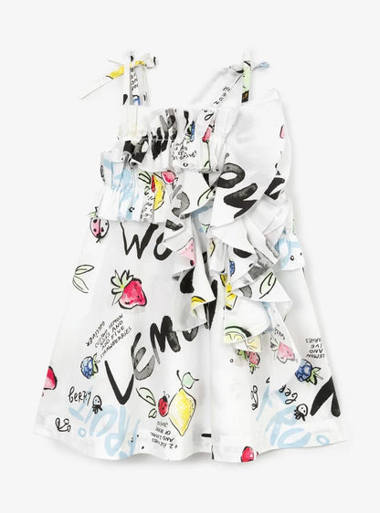 Gulliver Multicolor Printed Poplin Sundress for Girl Mini-Smoothie