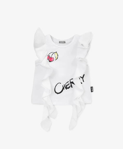 Gulliver White Tank Top for Girl Mini-Smoothie