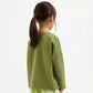 Gullliver Loose-Fit Long Sleeve T-shirt Green for Girl Mini-Ecuador