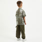 Gulliver Khaki Short-Sleeve Shirt with Print for Boy Mini