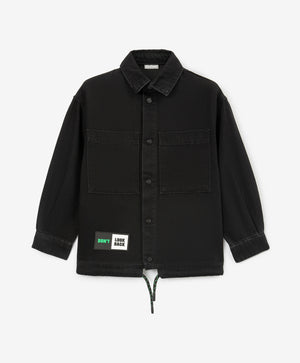 Gulliver Denim shirt Black for Boys Mini - Drafting