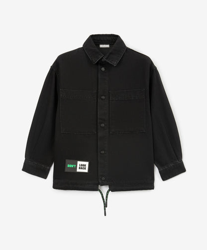 Gulliver Denim shirt Black for Boys Mini - Drafting