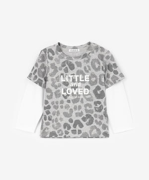 Gulliver Long sleeve t-shirt Gray for Boys Baby - Snow Leopard