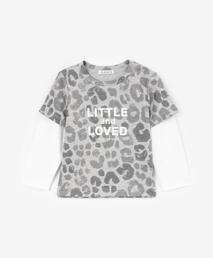 Gulliver Long sleeve t-shirt Gray for Boys Baby - Snow Leopard