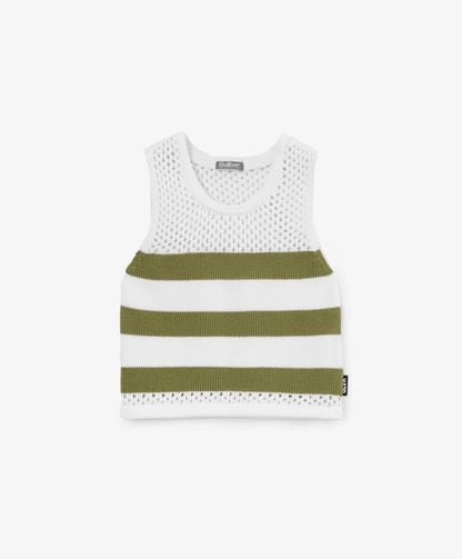 Gulliver Green Striped Knitted Top for Girl Mini-Ecuador