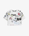 Gulliver White Short Sleeve T-shirts for Girl Mini-Smoothie