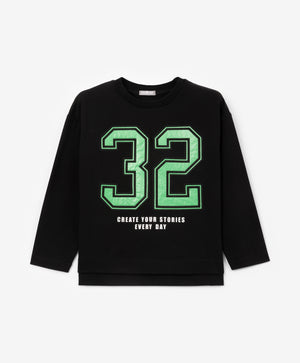 Gulliver Long sleeve t-shirt Black for Boy Mini - Drafting