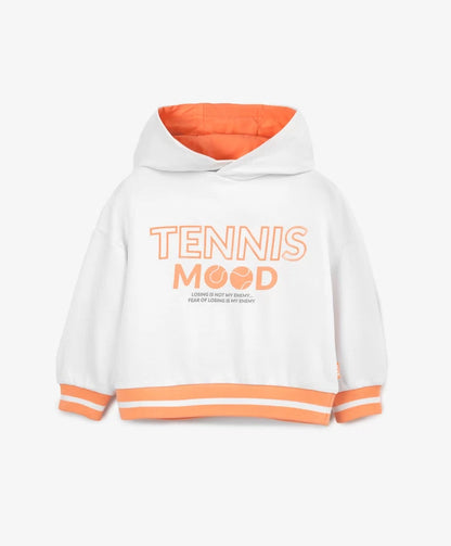 Gulliver White Hoodie with Typographic Print for Girl Mini-Court