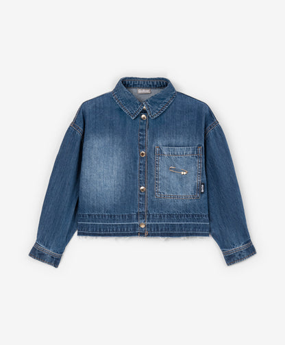 Gulliver Denim shirt Blue for Girls Mini - Irbis