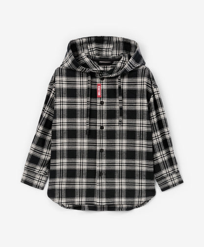 Gulliver Shirt long sleeve Black for Boys Mini - Tartan