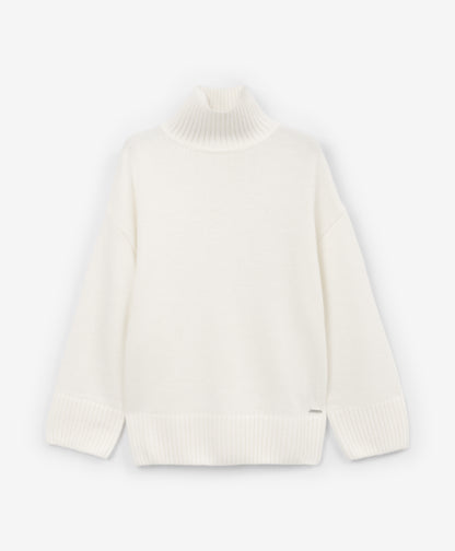 كنزة غوليفر باللون الحليبي للبنات جونيور - مونيت