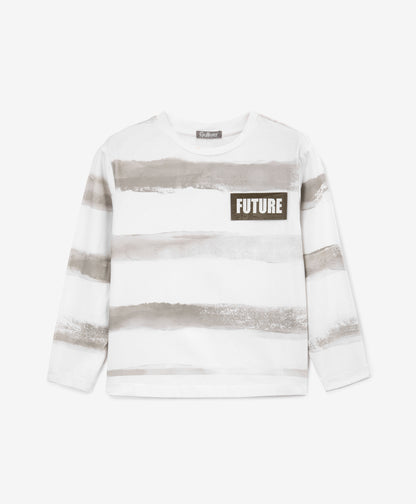 Gulliver Striped Long Sleeve T-Shirt for Boy Mini-Expedition