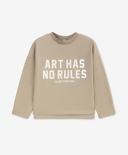 Gulliver Beige Long sleeve t-shirt for Girl