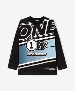 Gulliver Long sleeve t-shirt Black for Girls Junior-Ice