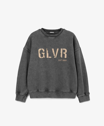 Gulliver Graphite Relaxed Fit Sweatshirt with Destroy Effectfor Boy Junior-Decoupage