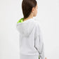 Gulliver White Hoodie with Bold Print for Girls