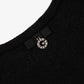 Gulliver Black Cropped Cardigan with Lurex for Girls