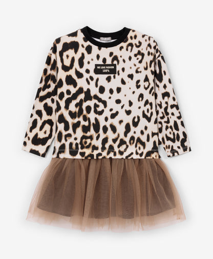 Gulliver Dress Beige for Girls Mini - Irbis