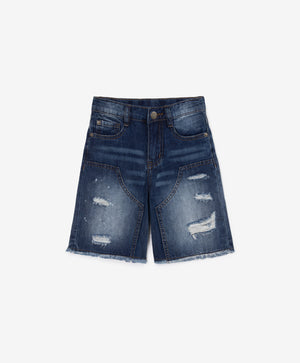 Gulliver Blue Denim shorts for Boy