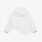 Gulliver  White Oversized Hoodie with Uneven Hemline for Girl Mini-Ecuador