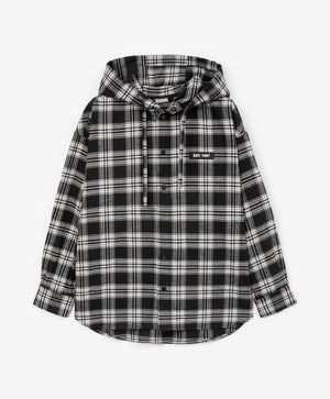 Gulliver Shirt long sleeve Black and white for Boys Junior-Printer