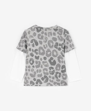 Gulliver Long sleeve t-shirt Gray for Boys Baby - Snow Leopard
