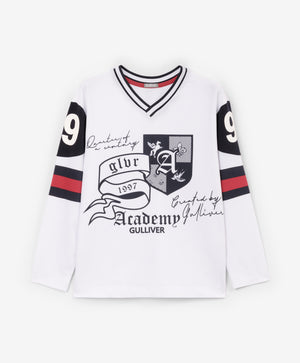 Gulliver Long sleeve t-shirt White for Boys Junior-College