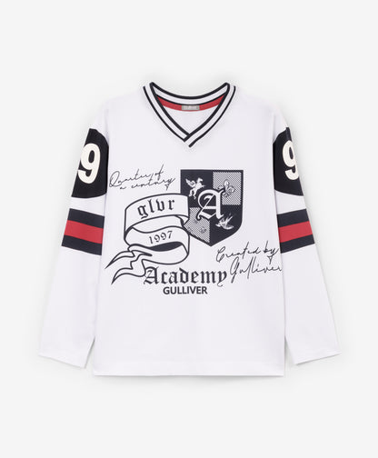 Gulliver Long sleeve t-shirt White for Boys Junior-College