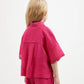 Gulliver Pink Short Sleeve Soft Cotton Shirt for Girl Mini-Smoothie