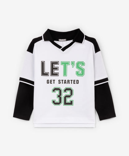 Gulliver Polo t-shirt White for Boys Mini - Drafting