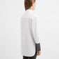 Gulliver Longline Shirt with Monoprint in White for Girls