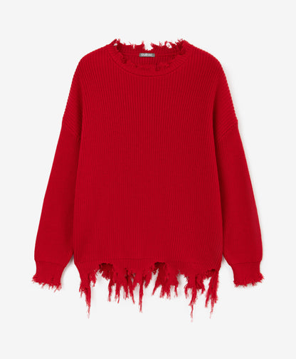 Gulliver Red Sweater for Gilr Junior-Hot Heart